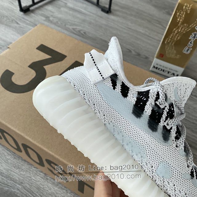 Adidas男女椰子鞋 阿迪達斯夜光椰子350 Adidas Yeezy Boost 350 v3水滴白  xhn1524